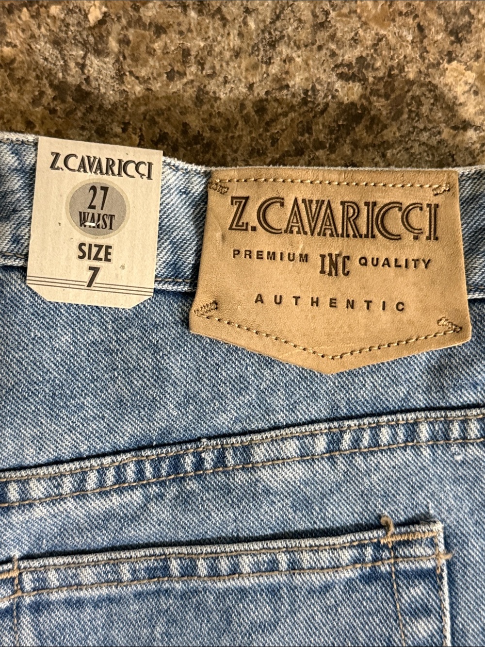 Z. Cavaricci Vintage Y2K Hipster Low Rise Medium Wash Denim Shorts Sz 27 NWT! - Picture 10 of 15